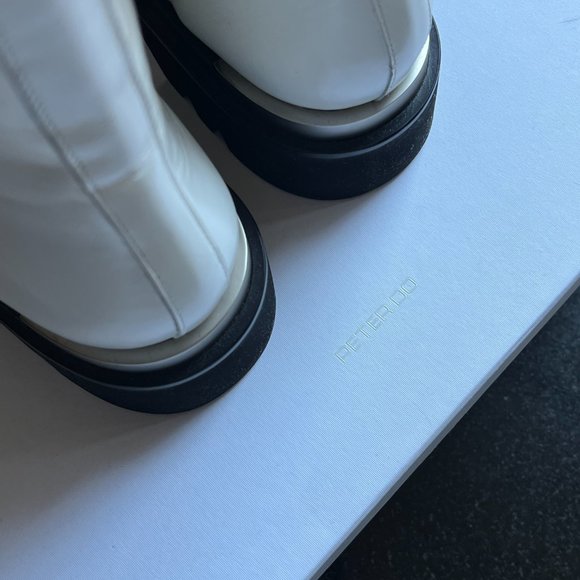 PETER DO White Metal Tip Combat Boots - Picture 6 of 6